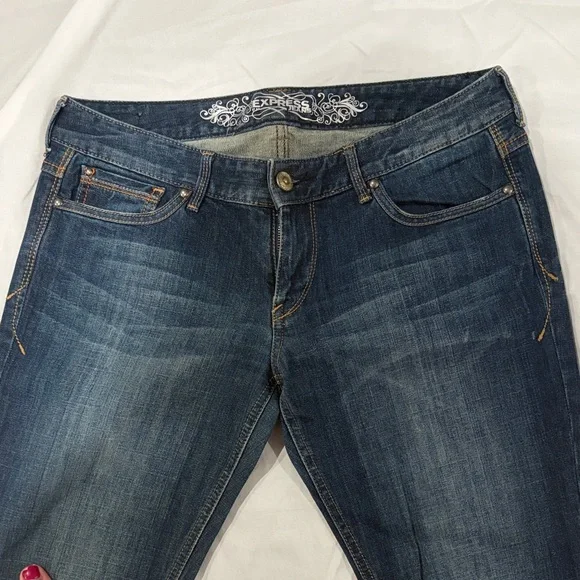 Express Dark Blue “Stella” Jeans - Picture 3 of 7